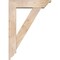 Ekena Millwork Traditional Traditional Smooth Bracket w/ Offset Brace, Douglas Fir, 5 1/2"W x 20"D x 28"H BKT0604X20X28TRA01SDF - alternate 4